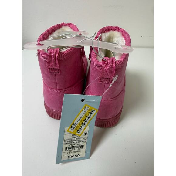 Cat & Jack Toddler Girls Arlo Zipper Shearling Style Boots ARL0 - Picture 4 of 5